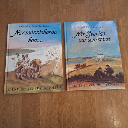 Barnens Svenska historia bok 1 och 3
