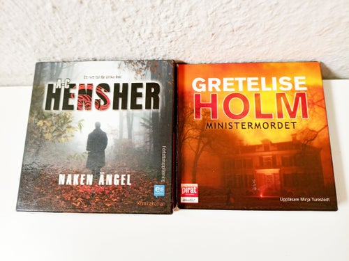 2st Ljudböcker Kvinnliga Författare 19CD Holm Hensher Ministermordet mfl