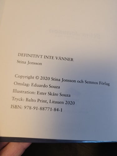 Abbe Definitivt inte vänner av Stina Jonsson, 2020
