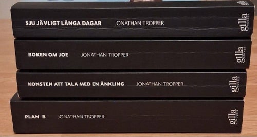 Bokpaket Jonathan Tropper/Sju jävligt långa dagar/Plan B/Boken Om Joe/Konsten..