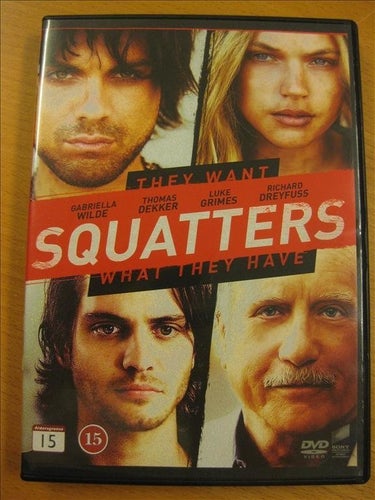 SQUATTERS - RICHARD DREYFUSS, GABRIELLA WILDE - DVD 2014