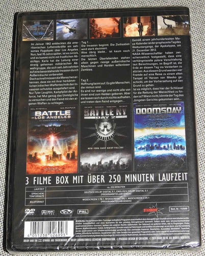 Battle Disaster DVD (Inplastad) Battle of Los Angeles Battle NY Day 2, Doomsday