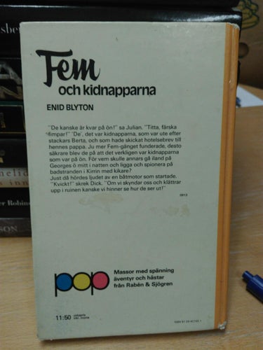 Fem och kidnapparna av Enid Blyton. bok, inbunden. Good plus
