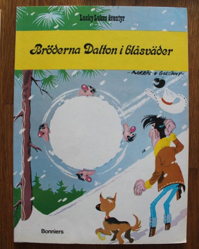 LUCKY LUKE ALBUM NR 25 Bröderna Dalton i blåsväder 1976 1:a uppl