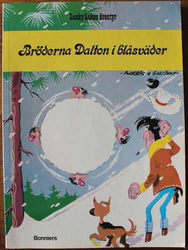 LUCKY LUKE ALBUM NR 25 Bröderna Dalton i blåsväder 1976 1:a uppl