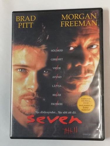 DVD Seven 2 disc Morgan Freeman Brad Pitt TOPPSKICK