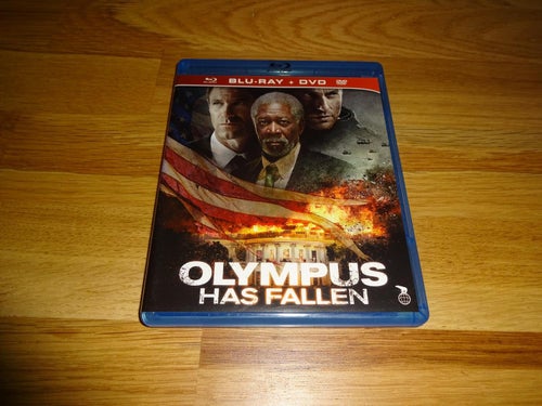 Bluray + DVD-film: Olympus has fallen (Gerard Butler, Morgan Freeman)