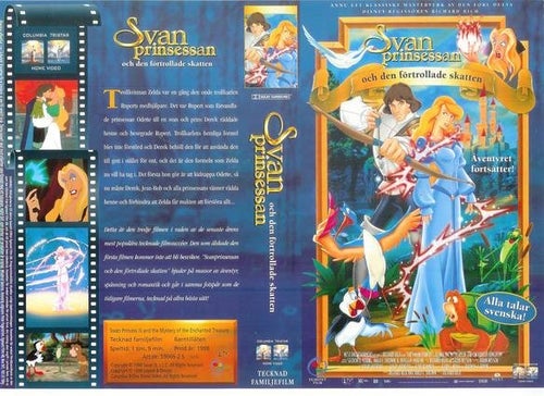 SVANPRINSESSAN DEN FÖRTROLLADE SKATTEN (VHS)
