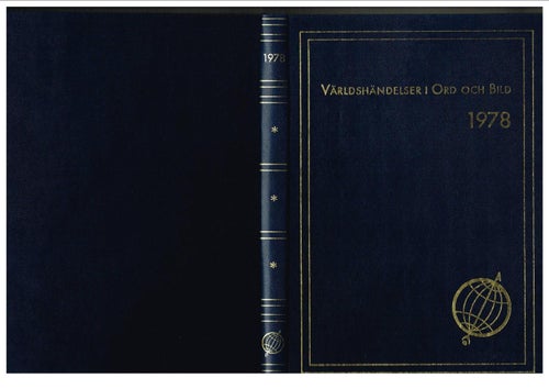 VÄRLDSHÄNDELSER I ORD OCH BILD 1978 / ÅRETS STÖRSTA HÄNDELSER I BILDER 78
