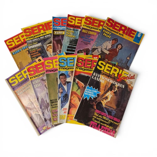 Seriemagasinet Serietidningar - 12 st 1984-1986