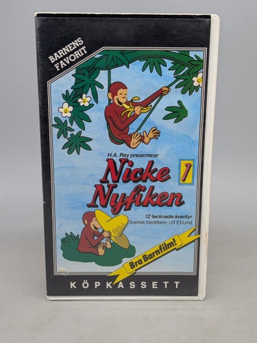 Nicke Nyfiken Vol 1 - Svenskt tal - VHS