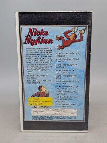 Nicke Nyfiken Vol 1 - Svenskt tal - VHS
