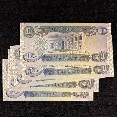 5 Sedlar Irak 1 Dinar sedlar (P-69a)
