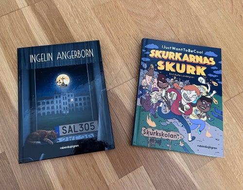 2 barnböcker, läsålder 9-12 år, oanvända