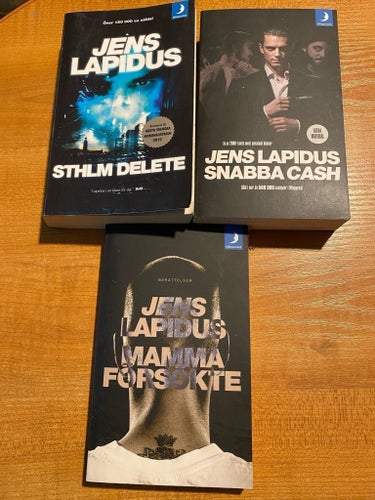 Jens Lapidus Böcker: Snabba Cash, Sthlm Delete, Mamma Försökte