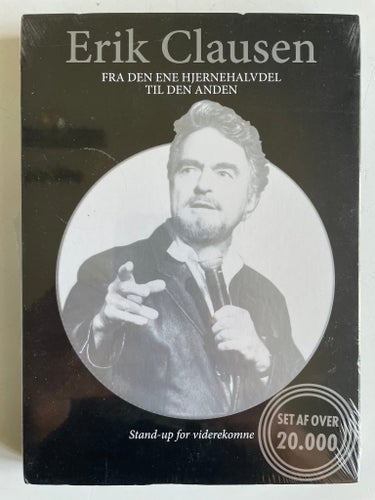 Erik Clausen - Fra den ene hjernehalvdel til den anden (DVD). Fabriksforseglet