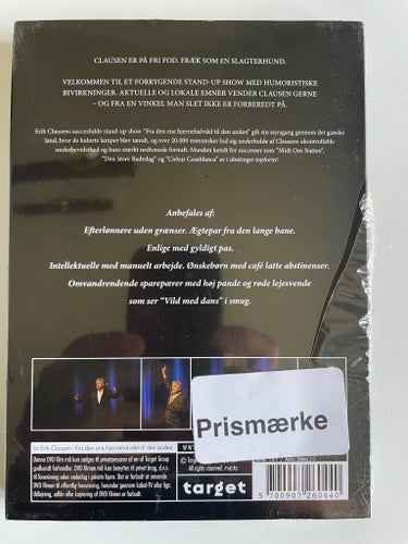 Erik Clausen - Fra den ene hjernehalvdel til den anden (DVD). Fabriksforseglet