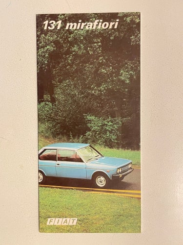 FIAT 131 MIRIAFIORI 1975 FOLDER MKT FIN!