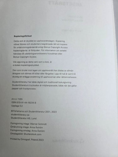 Arbetsrätt (5:e upplagan / Tryck 5:2) – Glavå & Hansson | Kurslitteratur