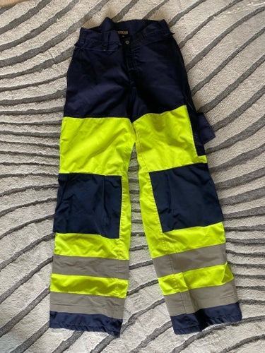 Blåkläder Workwear blå/gula byxor, storlek C146