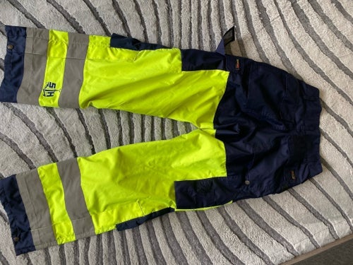 Blåkläder Workwear blå/gula byxor, storlek C146