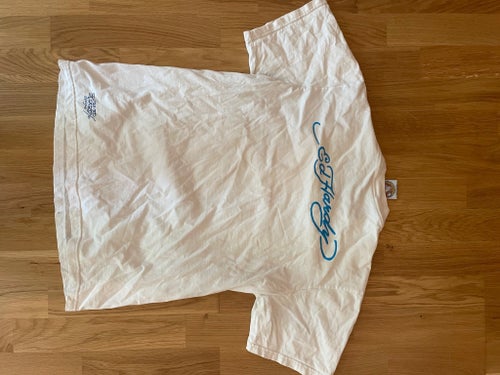 Ed Hardy vit t-shirt, storlek M
