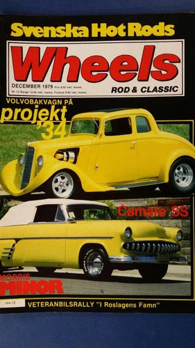 Wheels nr 12 1979: Chevrolet Camaro SS 1971, Pontiac Chieftain 1955