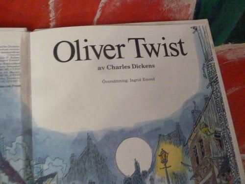 OLIVER TWIST, CHARLES DICKENS, BOK, SKANDINAVISK PRESS, 1983