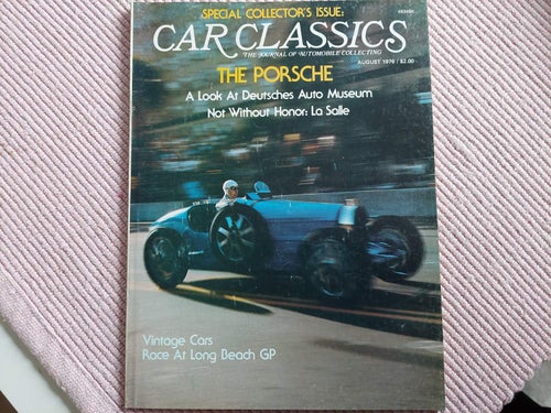 Car Classics Aug 1976 Porsche 550 904 Italian Topolino