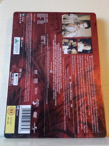 Shakespeare in love, Steelcase, Dvd