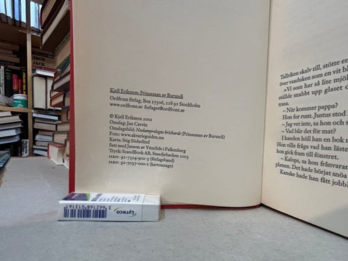 Prinsessan av Burundi av Kjell Eriksson. Bok. Fine