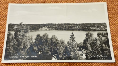 Rönninge med sjön Flaten postgånget 1935