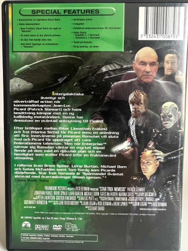 Star Trek Nemesis (2002) | Svensk Text | Sci-Fi / Action | DVD