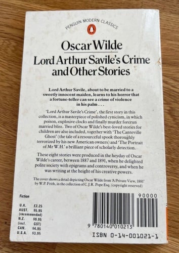 Lord Arthur Savile's Crime and Other Stories av Oscar Wilde 1986/Engelska