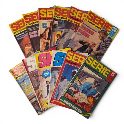 Seriemagasinet Serietidningar - 12 st 1981-1982