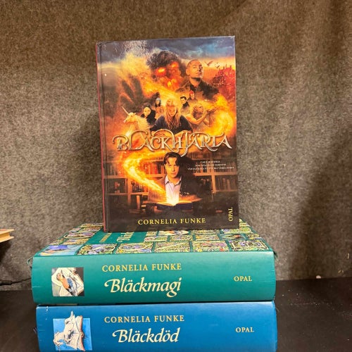 3 böcker av Cornelia Funke - Bläckhjärta, Bläckmagi, Bläckdöd - Bokpaket