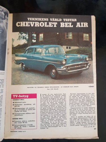 Tidningen Teknikens Värld 1957