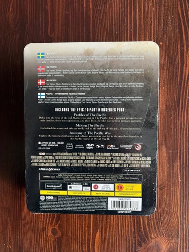 The Pacific! Ny inplastad DVD-box i en metallåda! Steelbook!
