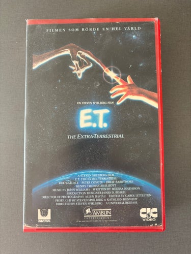 E.T. The Extra-Terrestrial VHS Esselte Video