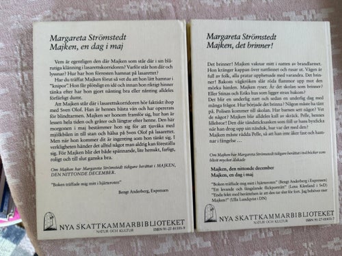 Majken en dag i maj, Majken det brinner! av Margareta Strömstedt, 1983 Vintage