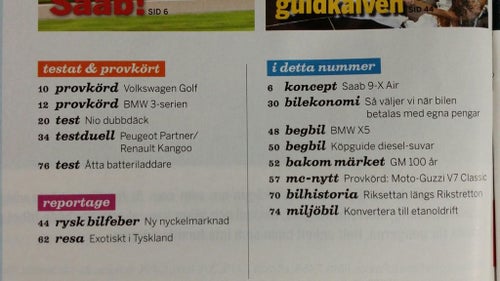 Vi bilägare nr 13 2008: BMW 330d, Moto-Guzzi V7 Classic, Renault Kangoo