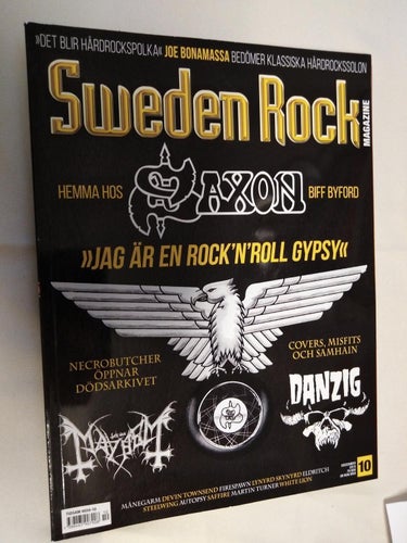 Sweden rock magazine 2015 nr 10 Saxon Mayhem Devin Townsend Danzig Joe Bonamassa