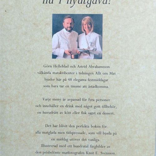 Gourmetmat på 60 minuter - Astrid Abrahamsson & Göran Helleblad, 1996