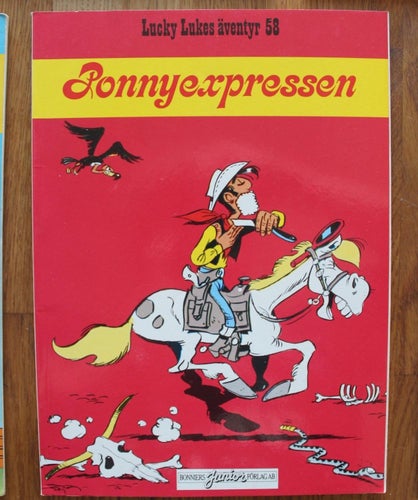 LUCKY LUKE NR 58 Ponnyexpressen 1988 1:a uppl