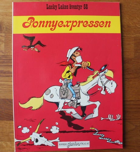 LUCKY LUKE NR 58 Ponnyexpressen 1988 1:a uppl