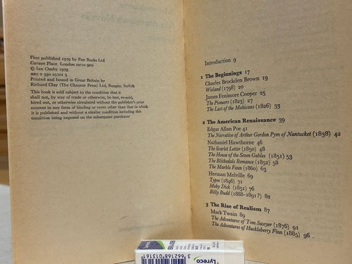 An Introduction to Fifty American Novels by Ian Ousby, Very good plus