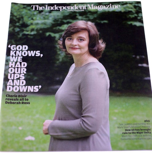 The Independent Magazine-Cherie Blair-English-August 2nd 2008-Weight 136g-NEW