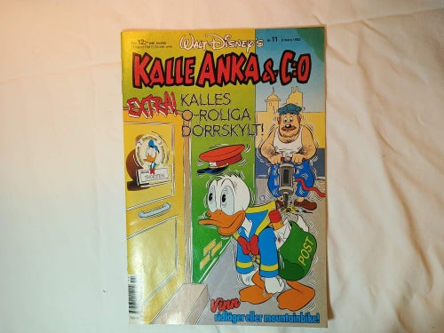 Kalle Anka nr 11 1992 - Bilaga: Kalles Oroliga dörrskylt