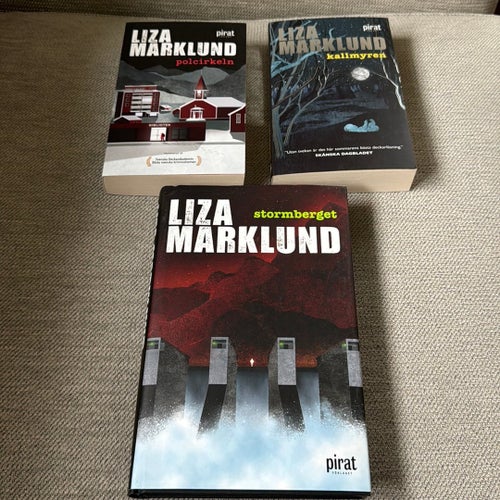 Bokpaket: Liza Marklund : Stenträsk trilogi: Polcirkeln, Kallmyren, Stormberget