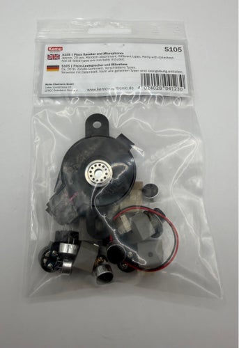 Kemo Electronic S105 Piezo Högtalare och Mikrofoner, ca 20 st